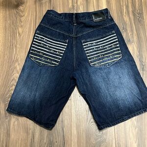 Ecko Unlimited Blue Denim Athletic Shorts